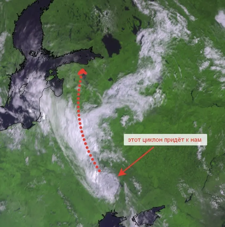 Синоптики предупреждают: днем до +25…+27 °C, к вечеру подойдёт холодный фронт — ливни, грозы и местами град; в середине недели похолодает до +20…+22 °C, а в пятницу, 12 июня, ожидается циклон и дожди.