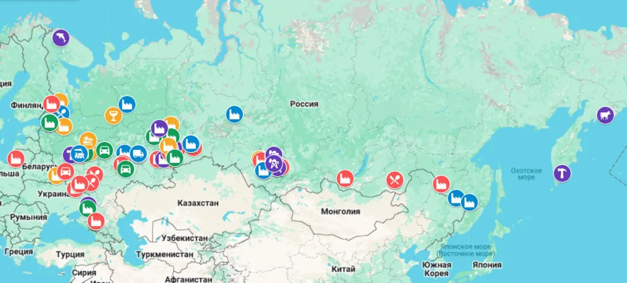 Проект, собирающий сообщения работников и жителей, нанес на карту сотни случаев остановок производств, простоев, задержек выплат и сокращений по всей стране. С начала 2026 года зафиксировано уже 47 проблемных предприятий.