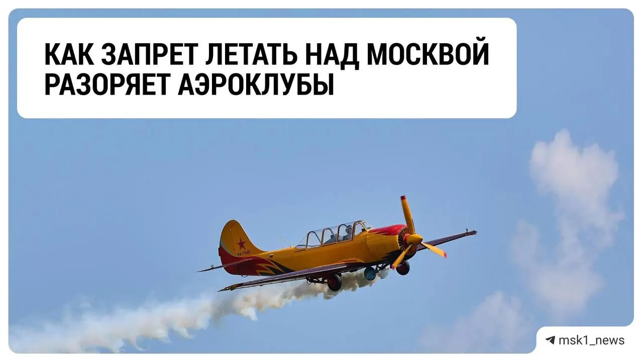 Ограничения на полёты над столицей отражаются на платежах и выживании аэроклубов Москвы и Подмосковья.