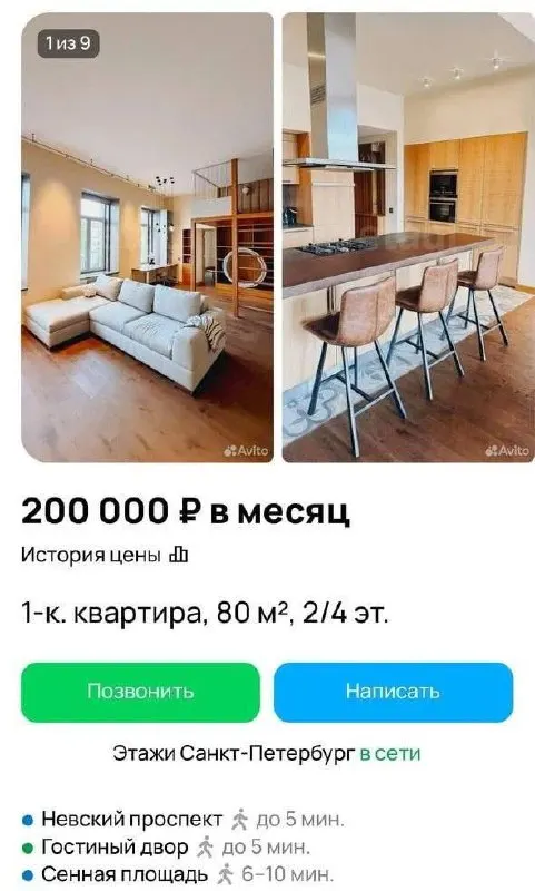 Средняя аренда квартир в Санкт-Петербурге сейчас около 43,2 тыс. руб. в месяц — снижение на 14% с начала лета и на 30% за год. Основной падение цен наблюдается в сегменте двушек и трёшек, тогда как однокомнатные и студии остаются относительно стабильными.