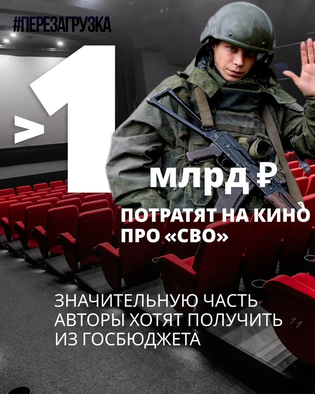 Минкультура одобрила господдержку семи фильмов, посвящённых теме спецоперации; общий бюджет — около 964 млн рублей. Частичное финансирование планируется за счёт субсидий.