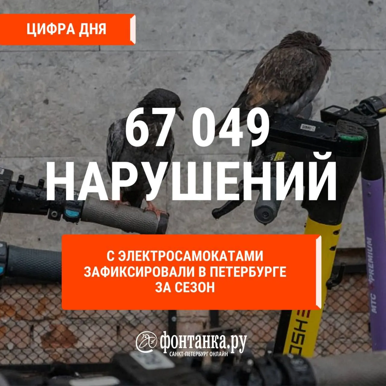 Статистика Комитета по транспорту подводит итоги сезона: десятки тысяч нарушений электросамокатов, блокировки аккаунтов и штрафы на свыше 30 млн рублей.